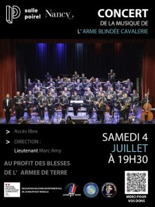 Concert caritatif au profit des blessés de l'armée de terre 